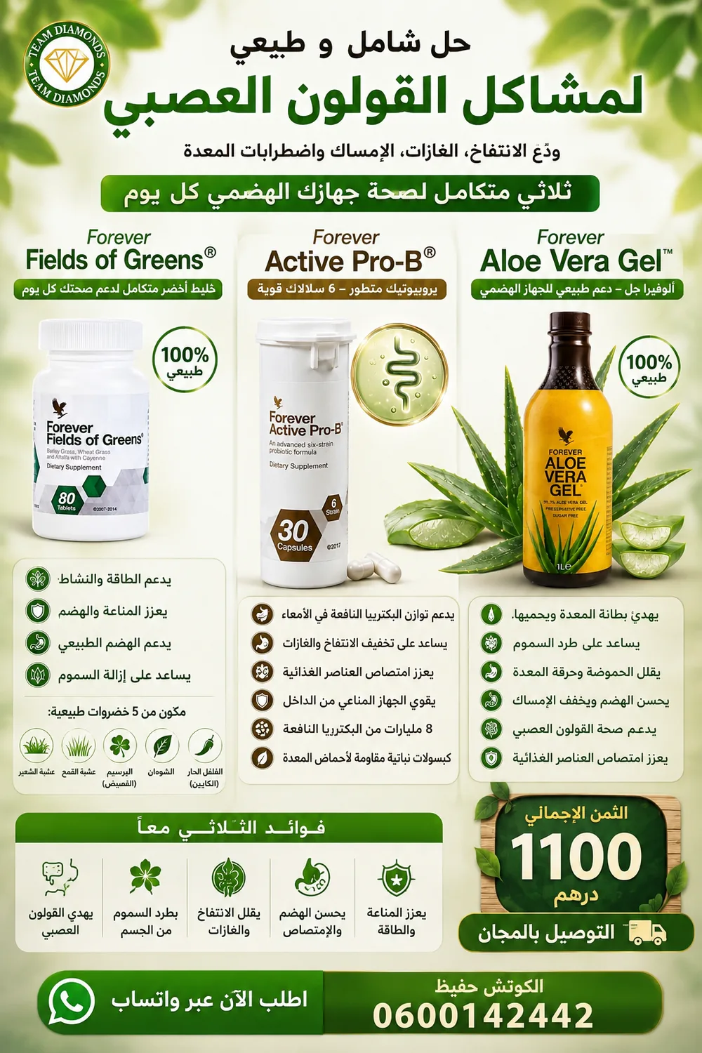 مجموعة التوازن وصحة الجهاز الهضمي — Digestive Balance Bundle — Forever المغرب