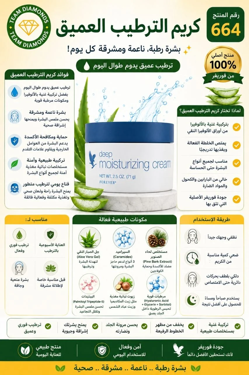 كريم الترطيب العميق — Deep Moisturizing Cream — Forever المغرب